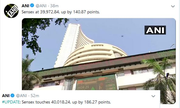 share market after swearing in