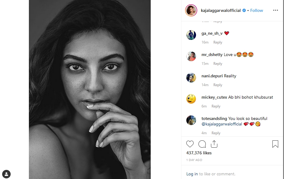 കാജല്‍ അഗര്‍വാള്‍  ഇന്‍സ്റ്റഗ്രാം  ഫോട്ടോ  kajal agerwal  instagrame  photo