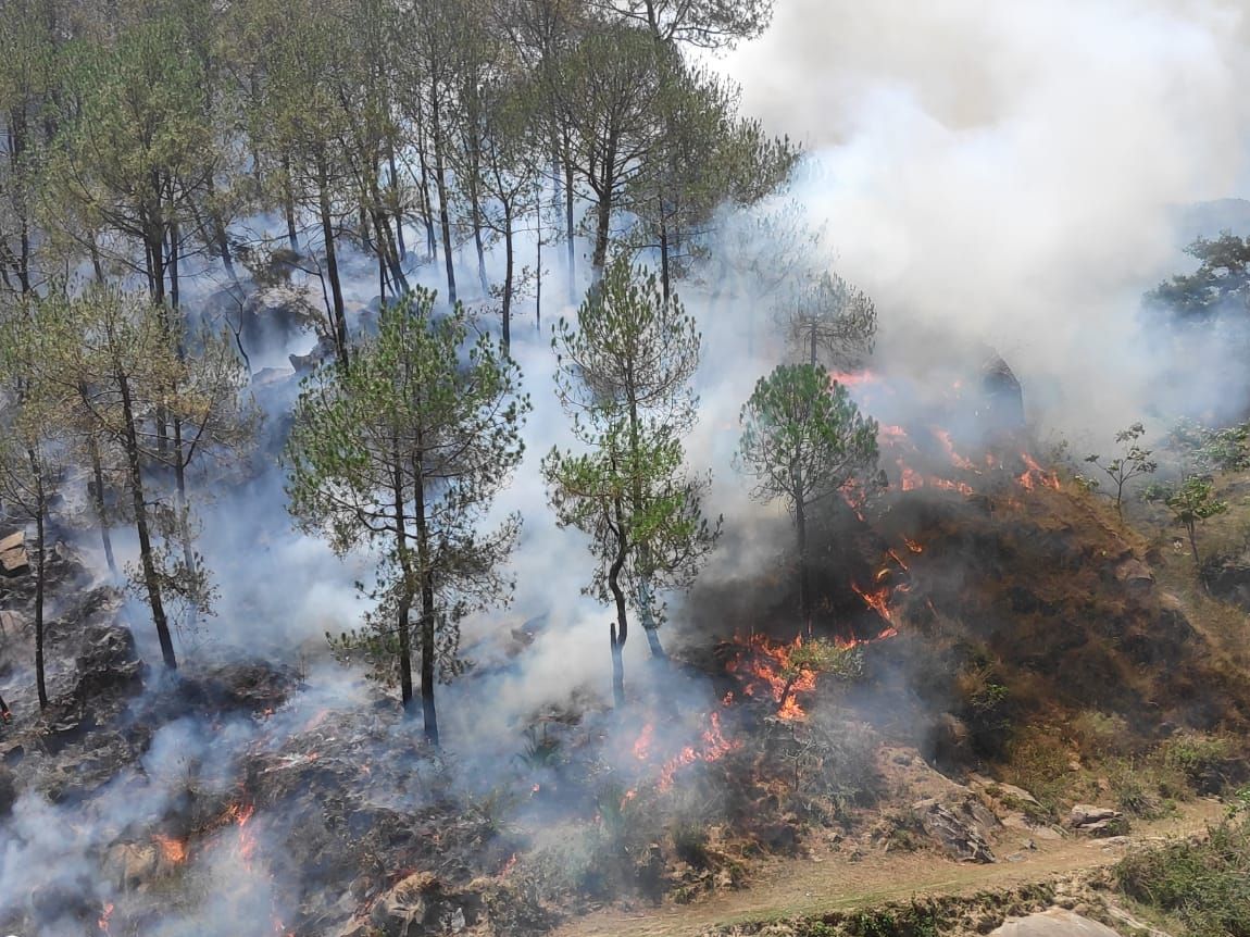 Fire incident in mandi