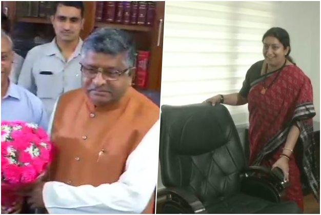 ravishankar prasad and smriti irani