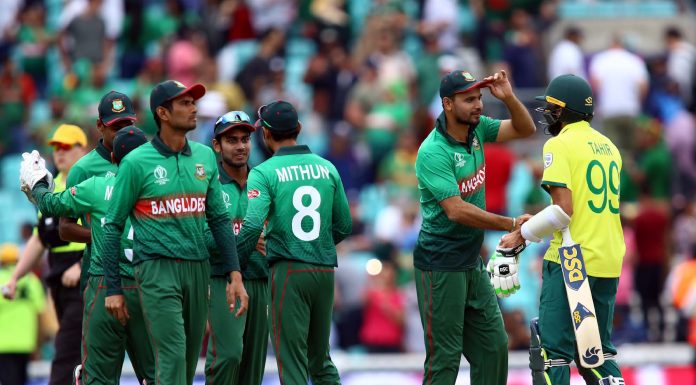 दक्षिण अफ्रीका को पहले मैच में मात देने के बाद बांग्लादेश टीम