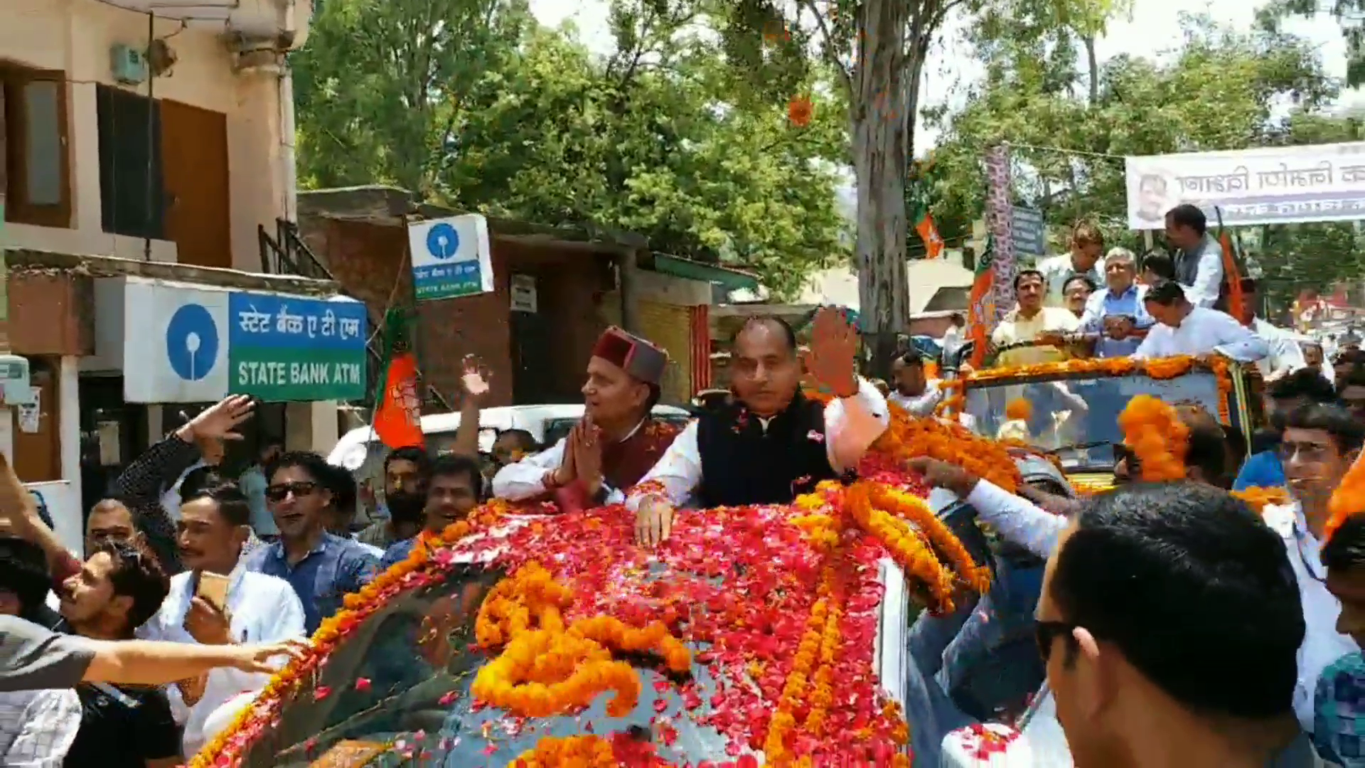 CM Jayram thakur arrived in his home district