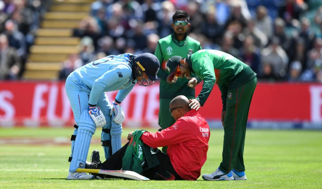 Jason Roy, collision, umpire, delays, century, celebrations