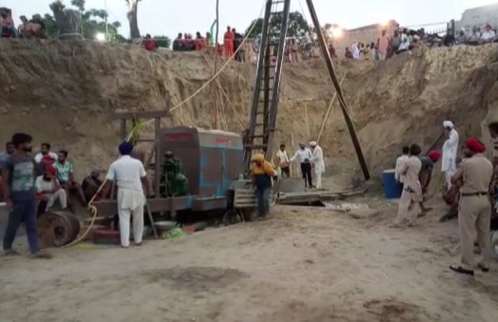 Toddler stuck in borewell, operation underway