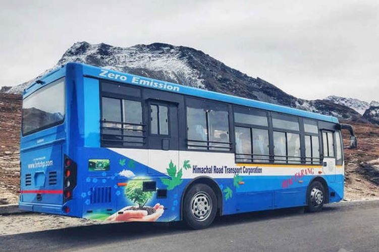 electric bus in shimla