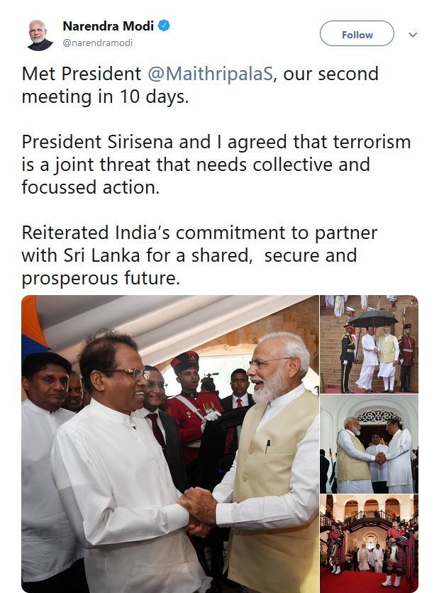 Modi in Sri lanka