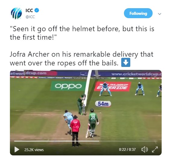 jofra archer's delivery