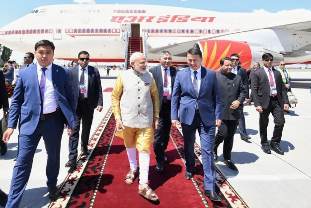 pm modi in Kyrgyzstan etv bharat