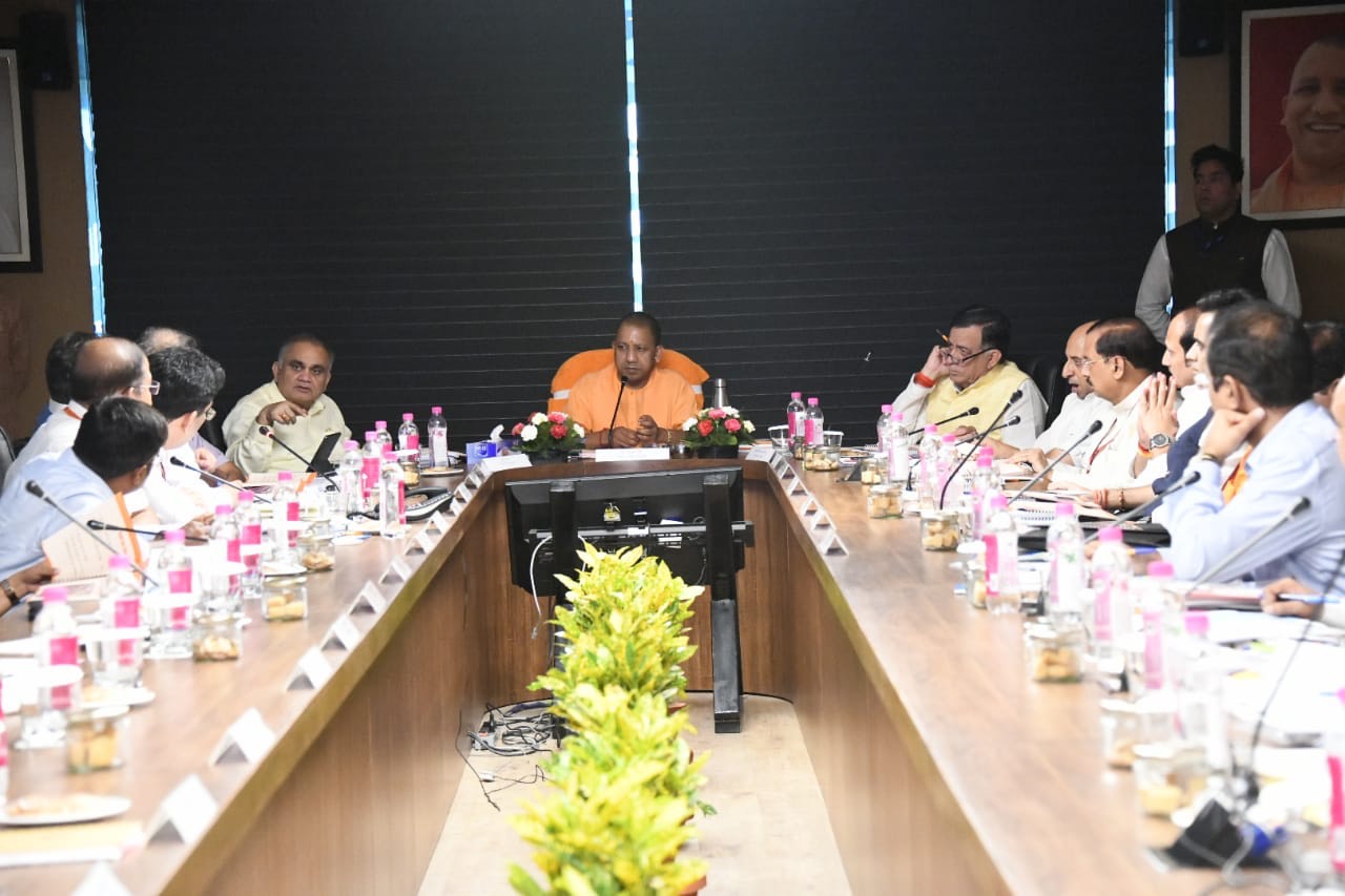 cm yogi adityanath completed meeting with noida authorities