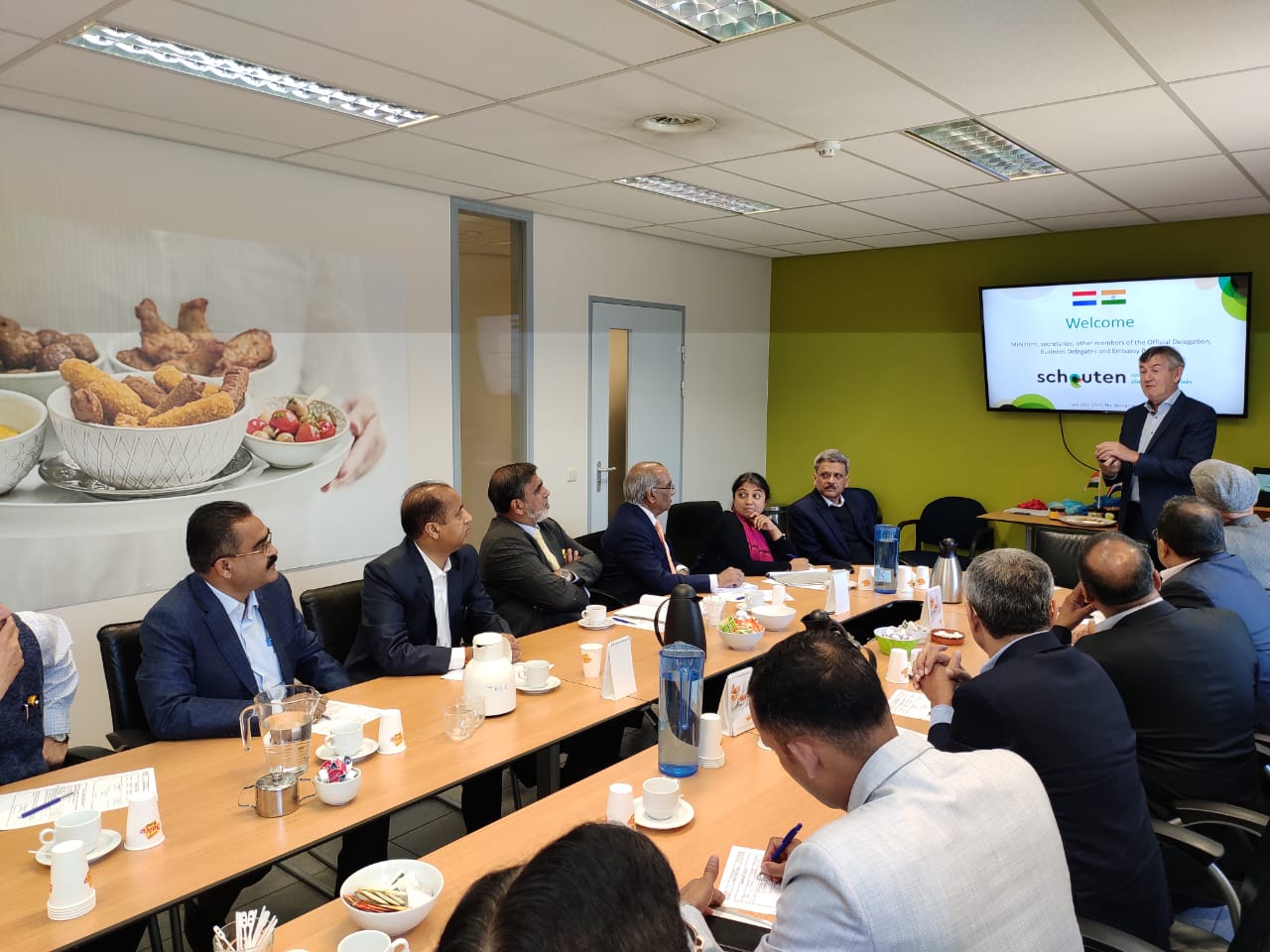 CM jairam visited dalco foods facilitation in netherland