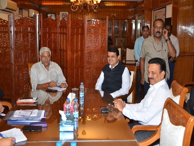 Maharashtra Chief Minister Devendra Fadnavis met Union Jal Shakti minister Devendra Singh Shekhawat