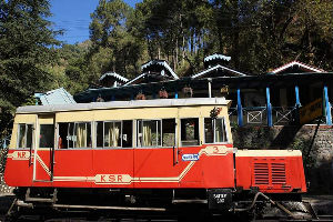 charted train start on kalka shimla Railway track in North railway