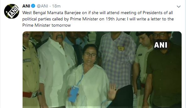 mamata to write letter to modi