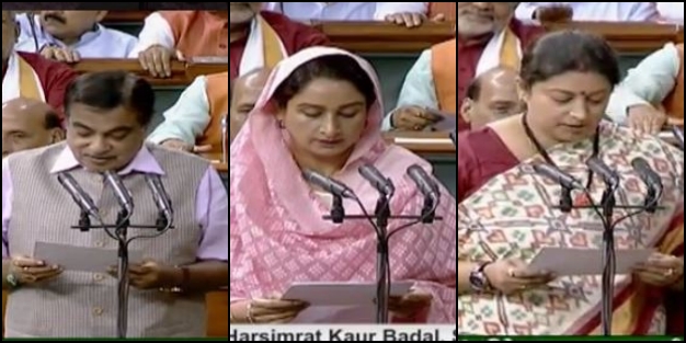 gadkari smriti harsimrat etv bharat