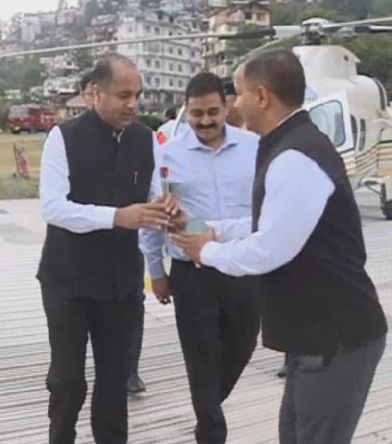 cm jairam return to shimla after foreign tour