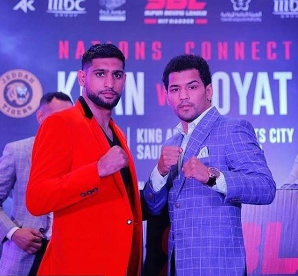 Boxer Amir Khan Wants kick the neeraj goyat in saudi arabia