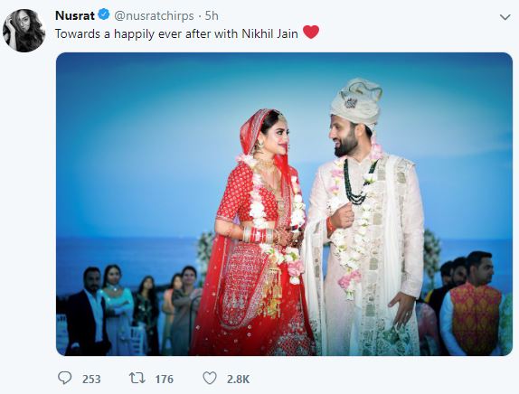 Nusrat Jahan married Nikhil jain