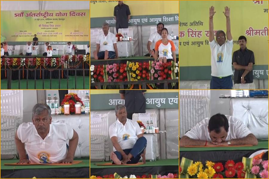 international yoga day celebrated in dehradun.