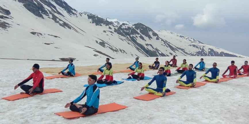 itbp personnel performed yoga