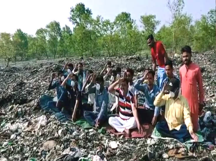 yoga at haldwani trenching ground