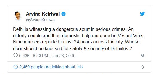 od_twitter war between delhi police and arvind kejriwal