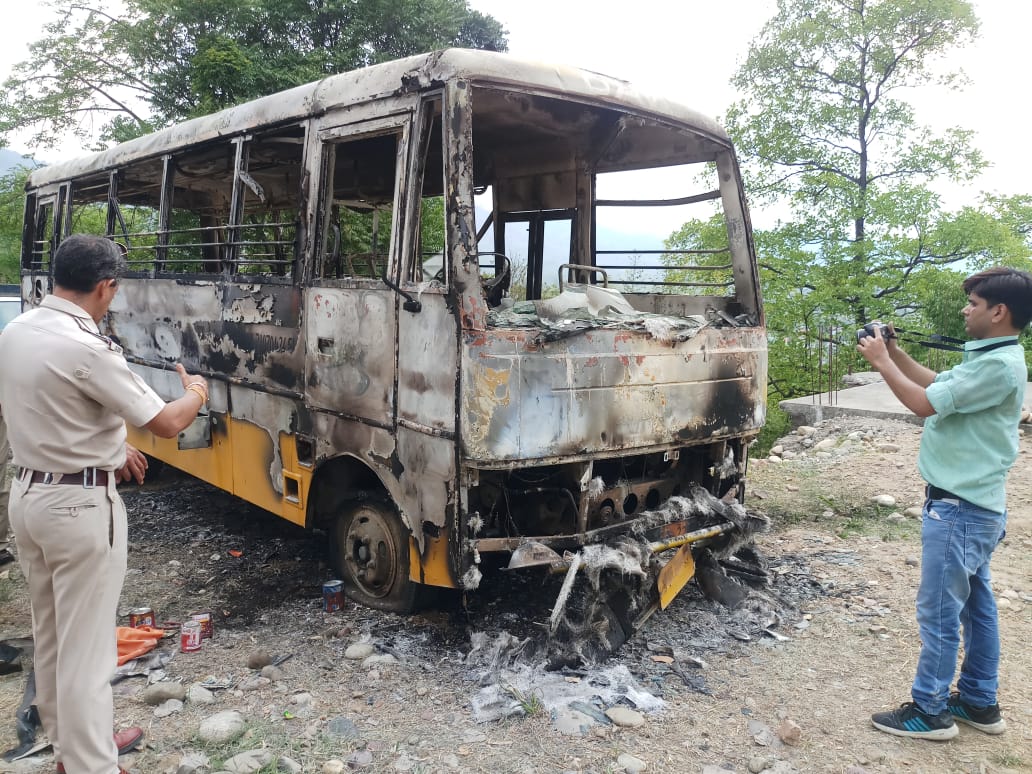 fire in school bus