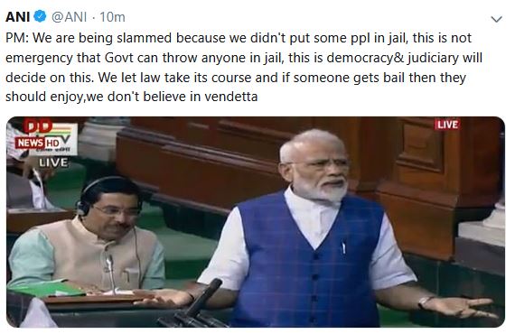 modi in lok sabha