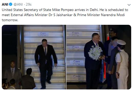 mike pompeo in india