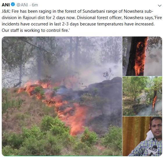 fire in sundarbani rajouri