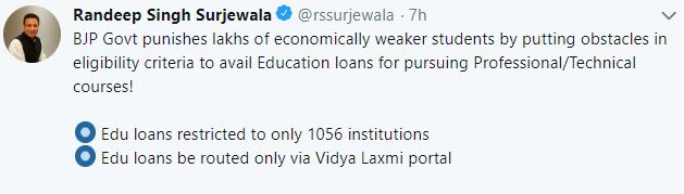 surjewala tweet