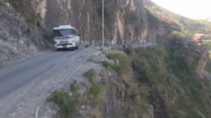 no parapits and crash barriers on roads in karsog