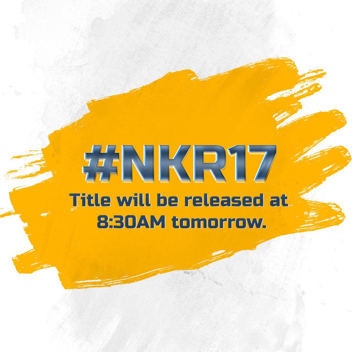 NKR17 TITLE ANNOUNCE TOMORROW