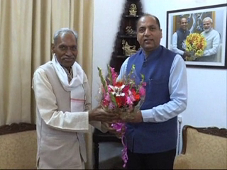 padmashree Subhash Palekar met with cm jairam thakur