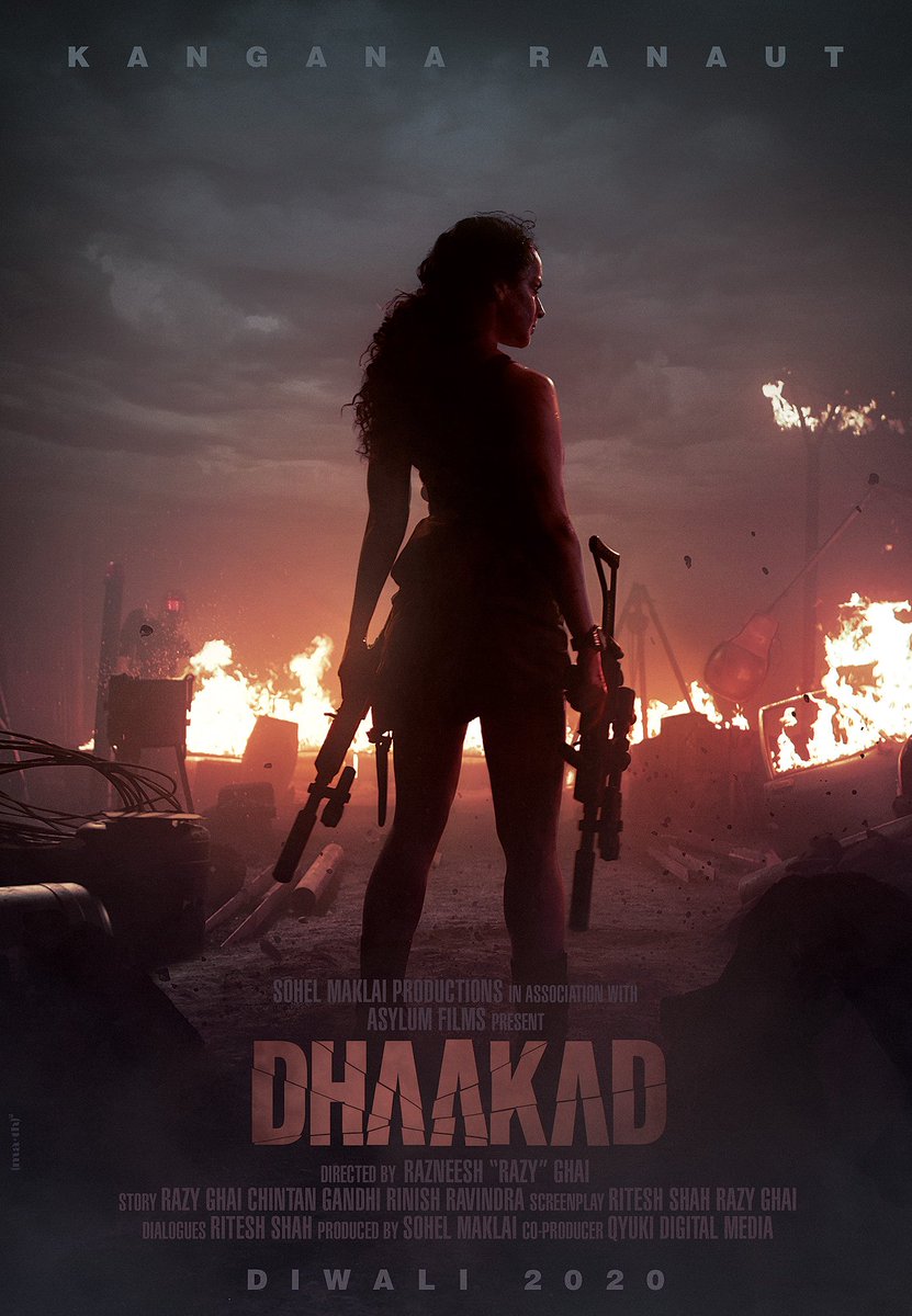 kangana dare devil avatar in 'dhaakad' movie