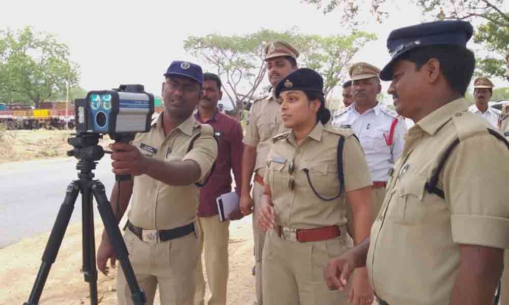 kamareddy speed gun road accidents control