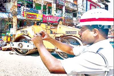 mancherial vehicle tax traffic police