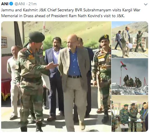 kovind visit on kargil diwas