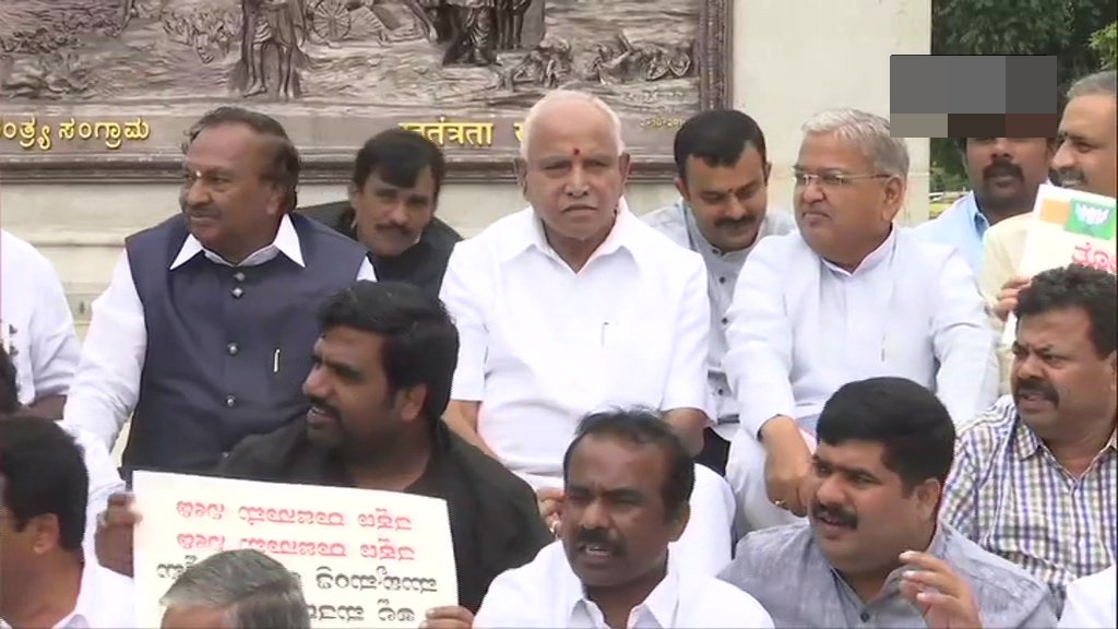 Karnataka crisis: BS Yeddyurappa sit on dharna outside Vidhana Soudha today