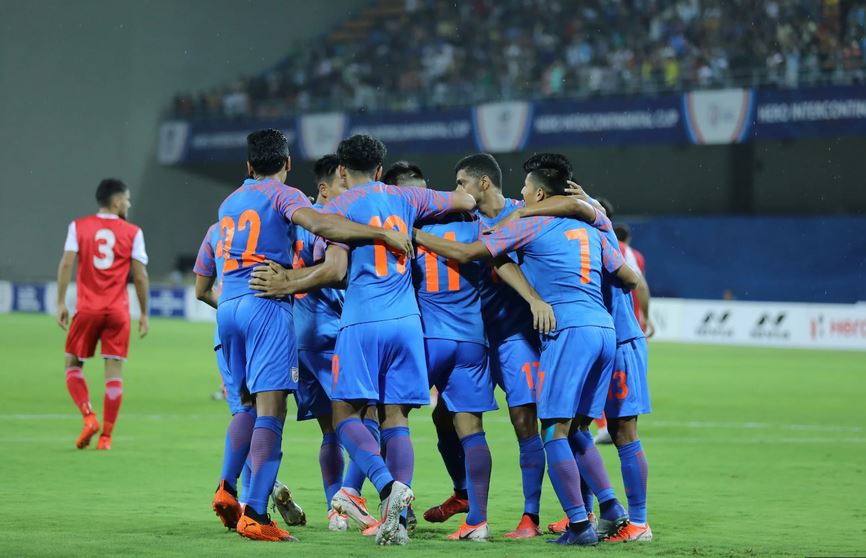 fifa rankings india football team at 103 place