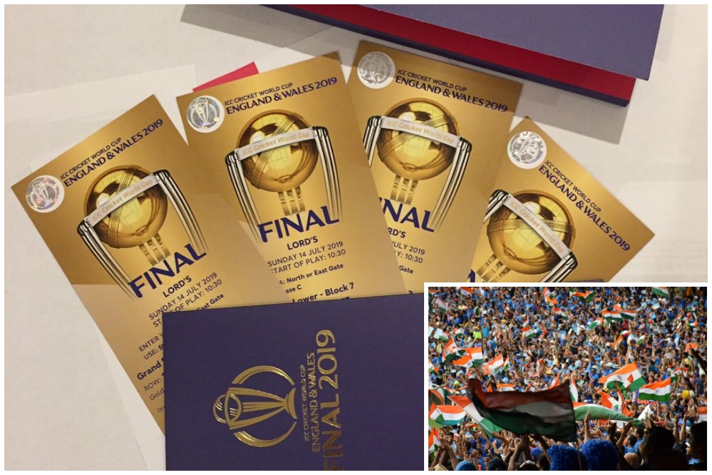 worldcup final ticket rates touches 13 lakh rupees