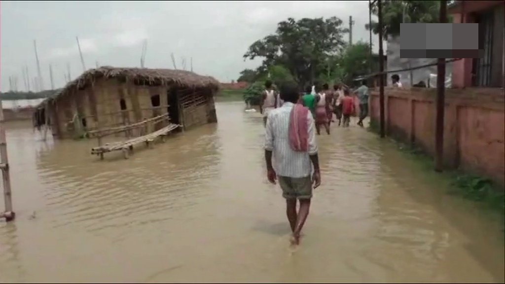 Bihar flood turns grim: 4 dead, 18 lakh hit; CM conducts aerial survey