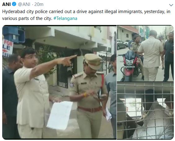 drive against illegal immigrants in hyderabad