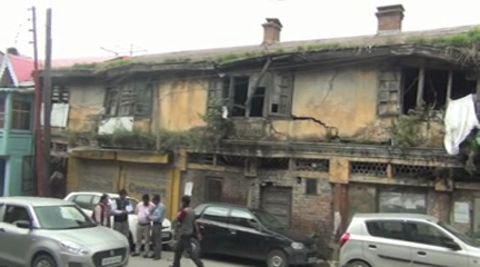 damaged building in thiyog shimla