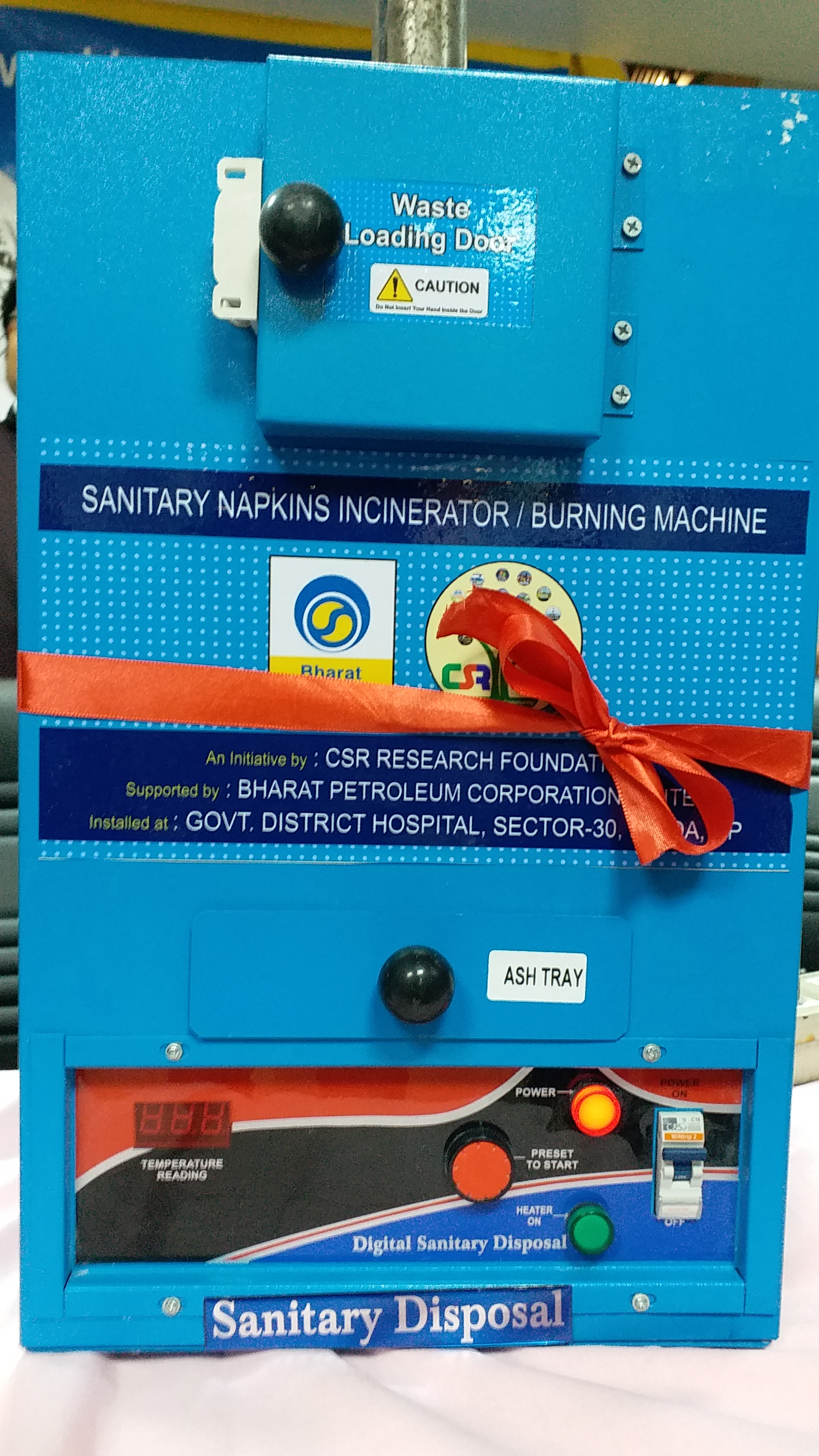 sanitary pad machine, csr researach foundation