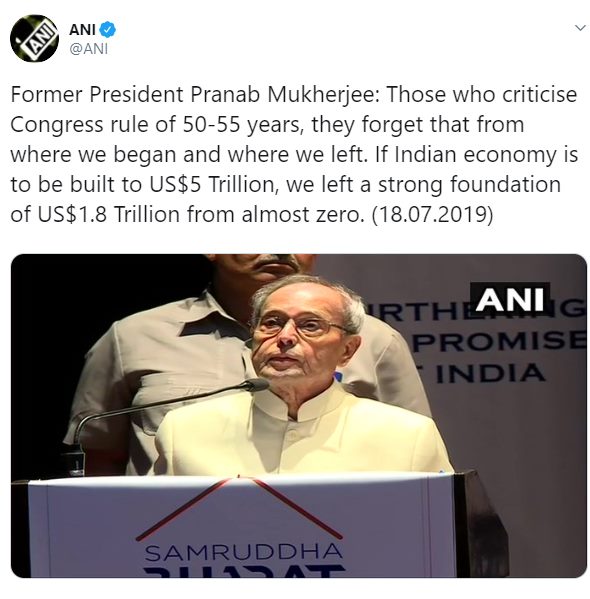 pranab's opinion