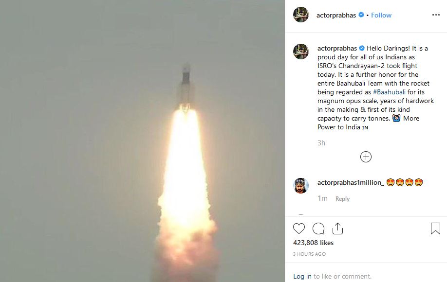 Bollywood celebrity congratulate ISRO