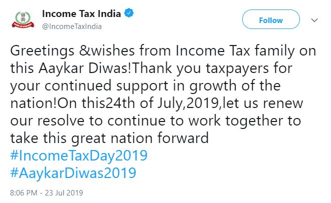 Aaykar Diwas,Income tax,Finance Minister,Nirmala Sitharaman,Minister of State for Finance,Anurag Singh Thakur,taxpayers,Income tax department,business news