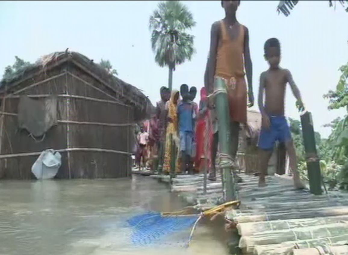 Flood in many villages of Darbhanga