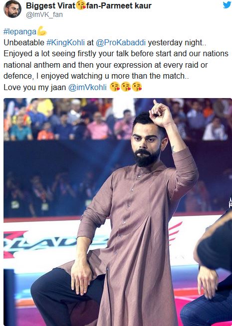 Kohli Sings National Anthem