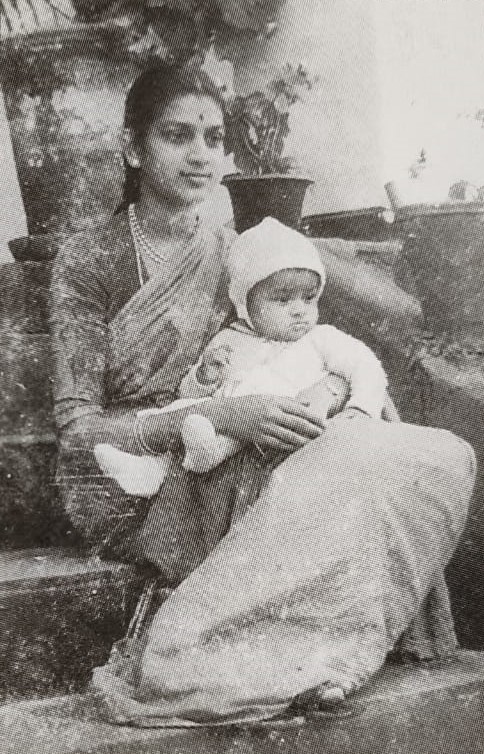 V. G Siddhartha with his mother